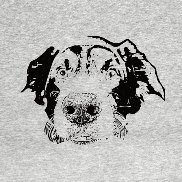 Border Collie Face Design - A Collie Christmas Gift by DoggyStyles